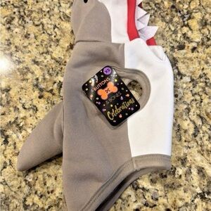 Shark Dog Costume - Gray and White